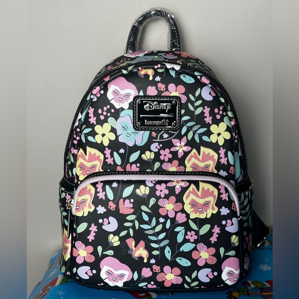 Loungefly Disney Alice in Wonderland Pastel Floral Mini Backpack NWT